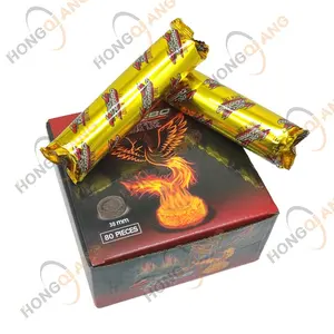 HongQiang Africa Style Wholesale High Quality Pure Fruit Wood Quick Burning Round Charcoal