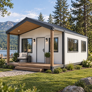 Villa Modulaire Préfabriquée Moderne, Maison Conteneur de Luxe à Structure en Acier, Cabane en A, Mini-Maison Préfabriquée de Jardin - Product Image 1