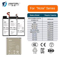Batterie de téléphone d'origine pour Samsung Galaxy Note 20 Ultra Note 1 2 3 4 5 6 7 8 9 10 Remplacement de batteries