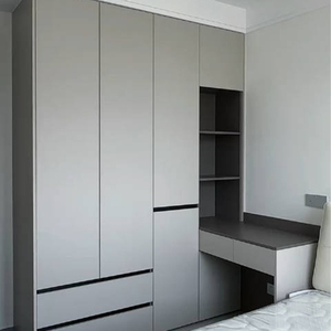 Алюминиевый стеллаж-шкаф для хранения, книжный шкаф для гостиной и спальни, мебель для демонстрации с панельным дизайном, современный отдельностоящий, с большим пространством - Product Image 5