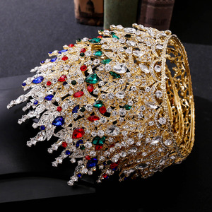 Couronne de diadème de <span class=keywords><strong>mariage</strong></span> ZG-253 pour femmes et filles bandeau de diadème de reconstitution historique - Product Image 2