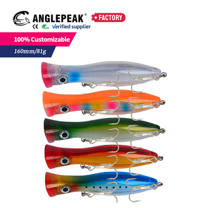 Esca Artificiale Galleggiante in ABS da 160mm 81g per Acqua Salata, 5 Colori, Popper per Pesca di Sgombri e Cernie - Product Image 1
