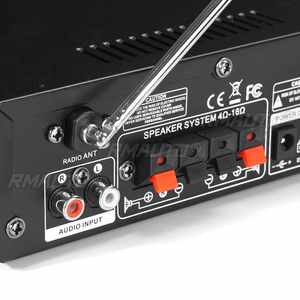 Amplificateur de puissance HIFI 2.0 canaux, amplificateur audio numérique Bluetooth, 12V 240V, prend en charge Bluetooth, USB, SD, radio avec télécommande EU - Product Image 6