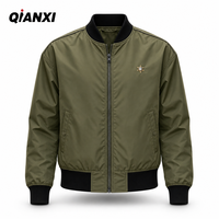 Blouson Bomber Tactique Homme Vert Olive Vintage Multi-Patch Broderie Personnalisée Décontracté Style Aviateur Streetwear Manteau d'extérieur Vente en Gros