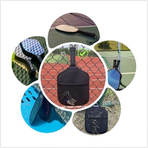 Funda para Raqueta de Tamaño Estándar Fácil de Colgar, Bolsa de Almacenamiento para Paleta de Pickleball de Neopreno con Logotipo Personalizado, con Gancho y Bolsillo de Malla - Product Image 6