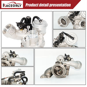 Turbocompresseur Raceorly pour Audi C7 <span class=keywords><strong>VW</strong></span> Passat 1.8T 2.0T Faible puissance Moteur CWNA CYYA OEM 06L145721D 06L145721A Kit turbo - Product Image 4