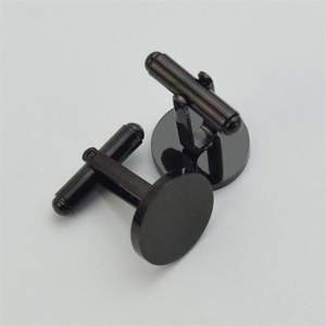 Boutons de manchette en acier inoxydable gravés sur mesure, ronds, personnalisés, cadeau de mariage pour homme, témoin, meilleur homme, père de la mariée - Product Image 3