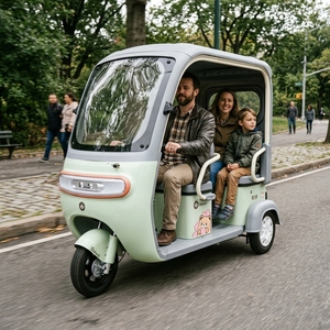 Triciclo de Pasajeros para Motocicleta Todoterreno para Adultos, Precio al por Mayor, Diseño Familiar, Asientos Cómodos para hasta [cantidad] Personas, para Exportación - Product Image 1