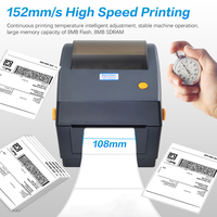 Xprinter 480B imprimante POS thermique directe avec étiquette d'expédition USB 100*100/150mm autocollant 108mm Max Logo imprimante nouveau Stock