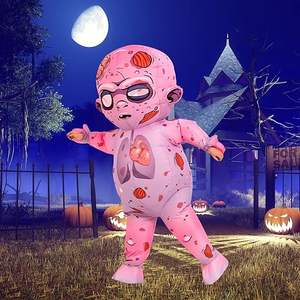 Disfraz Inflable de Zombie para Fiestas, Traje de Zombie Inflable, Disfraces de Halloween Aterradores para Hombres y Mujeres - Product Image 5