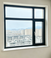 Ventana Abatible de Aluminio Moderna de Alta Gama, Color y Estilo Totalmente Personalizables, Decoración Premium para Cocina y Baño