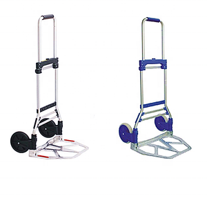 Supermarkt Logistiek Aluminium Opvouwbare Rolwagen <span class=keywords><strong>Trolley</strong></span> 100Kg Laadvermogen Kruiwagen Oem Aanpasbare <span class=keywords><strong>Pallet</strong></span> Trolleys - Product Image 2