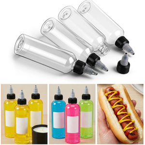 <b>Mini</b> for Clear Black Blue Green Amber PET Squeeze <b>Bottle</b> 30ml 50ml 60ml 100ml 120ml Plastic Hair Oil <b>Bottles</b> with Screw Cap - Product Image 5