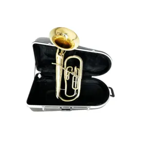 SEASOUND OEM Cheap High Quality Gold Lacquer 3 Pistons Marching Instrument Euphonium JYMEP733