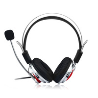 Headset Call Center Berkabel USB 3.5MM Laris untuk Anak-Anak dan Dewasa, Headband Over Ear