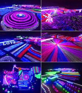 IP 65 luci a <span class=keywords><strong>LED</strong></span> per esterni alte tende segmentate per edifici di colore riso per modellare l'illuminazione dell'albero di Natale - Product Image 5