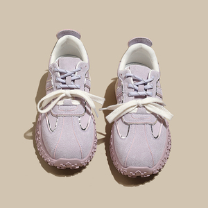 Nouvelles baskets tendance pour femmes à semelle épaisse, <span class=keywords><strong>chaussures</strong></span> de sport et de jogging basses pour l'extérieur, design original avec talon compensé - Product Image 2
