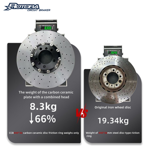 Disque de frein en céramique carbone Rotora <span class=keywords><strong>Delta</strong></span> Sport 392 393 400 mm adapté aux pistons 4-6-8-10 pour Chrysler Infiniti Rover - Product Image 4