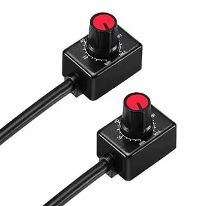 สวิตช์หรี่ไฟแบบพาสซีฟ 0 1 10V สำหรับไฟปลูกต้นไม้ หรี่ไฟได้อย่างราบรื่น 3 ถึง 100 เปอร์เซ็นต์ พร้อมปุ่มสีแดงและสายสีดำ - Product Image 4