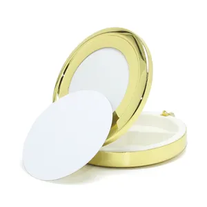 Kim loại Pill container trường hợp gia vị tổ chức trang điểm di động gương y học viên nang chủ Kẹo hộp thăng hoa Tablet lưu trữ