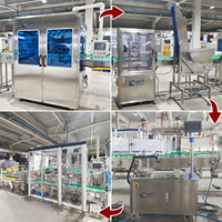 Ligne de remplissage d'huile comestible en bouteille plastique LWT 10L, 750BPH, ligne de production automatique d'embouteillage d'huile