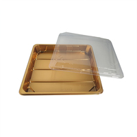 Boîtes à sushi sous vide en plastique PS recyclé JY-3114, barquettes carrées en plastique pour sushi