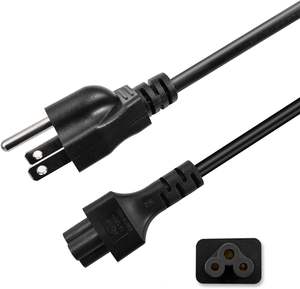 Nema 5-15P to IEC C5 <strong>Mickey</strong> <strong>Mouse</strong> <strong>Power</strong> Cord America Computer Replacement <strong>Power</strong> <strong>Cable</strong> 18awg 5ft - Product Image 2
