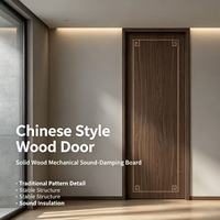 Portes intérieures en bois modernes insonorisées résistantes à l'usure, personnalisables en grandes séries pour projets d'appartements, d'hôtels, de villas et d'écoles