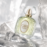 Flacons de parfum en verre transparent irrégulier de qualité supérieure personnalisés, 50 ml, 100 ml, pour parfum, eau de Cologne, vaporisateur