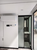 Maison conteneur moderne de 20 pieds en kit, structure en acier préfabriquée, cabine modulaire pour camp de secours, hôtel, complexe hôtelier