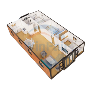 Casa Contenedor Prefabricada Modular Extensible de Lujo Personalizable, 6 Dormitorios, 2 Pisos, Diseño Moderno para Uso Hotelero - Product Image 1