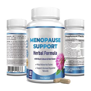 Capsules pour <span class=keywords><strong>la</strong></span> <span class=keywords><strong>ménopause</strong></span> pour femmes adultes - Suppléments <span class=keywords><strong>de</strong></span> cohosh noir et <span class=keywords><strong>de</strong></span> dong quai pour soulager les bouffées <span class=keywords><strong>de</strong></span> chaleur, les sueurs nocturnes et les changements d'humeur - Product Image 1