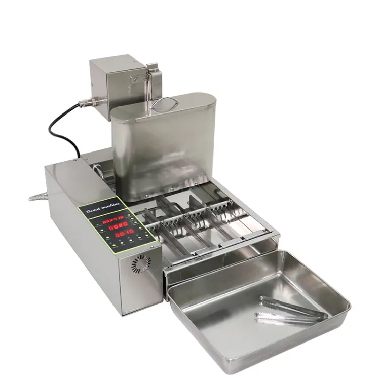 Commerciële 3 In 1 Mini Automatische Donut Maken Machine Van Hoge Kwaliteit 16 Gaten Donut Machine