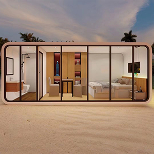 Casa prefabricada pequeña de 20 pies, casa prefabricada moderna, <span class=keywords><strong>precio</strong></span> barato, casas de lujo prefabricadas con hermoso diseño para el hogar - Product Image 2