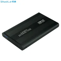 SHUOLE सबसे कम कीमत आसान स्थापित यूएसबी 3.0 SATA बाहरी हार्ड ड्राइव मोबाइल डिस्क एल्यूमीनियम 2.5 HDD संलग्नक
