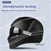 Casque de moto rétro Scorpion intégral unisexe toutes saisons, protection solaire estivale, coiffure non gênée, 3C/DOT