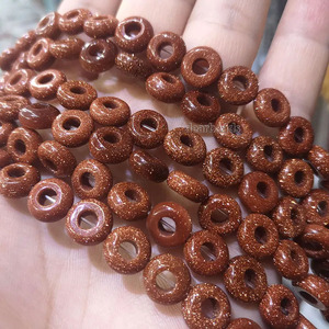 Pierres précieuses authentiques à grand trou, rondes en vrac, pour bricolage, fabrication de bijoux, en forme de Donuts, 5x10x4mm, livraison gratuite - Product Image 3