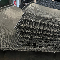 Verschleißfester Hochmanganstahl Linear Gewelltes Drahtgitter für Erzbergbau Steinbruch Vibrationssieb Kundenspezifisch OEM