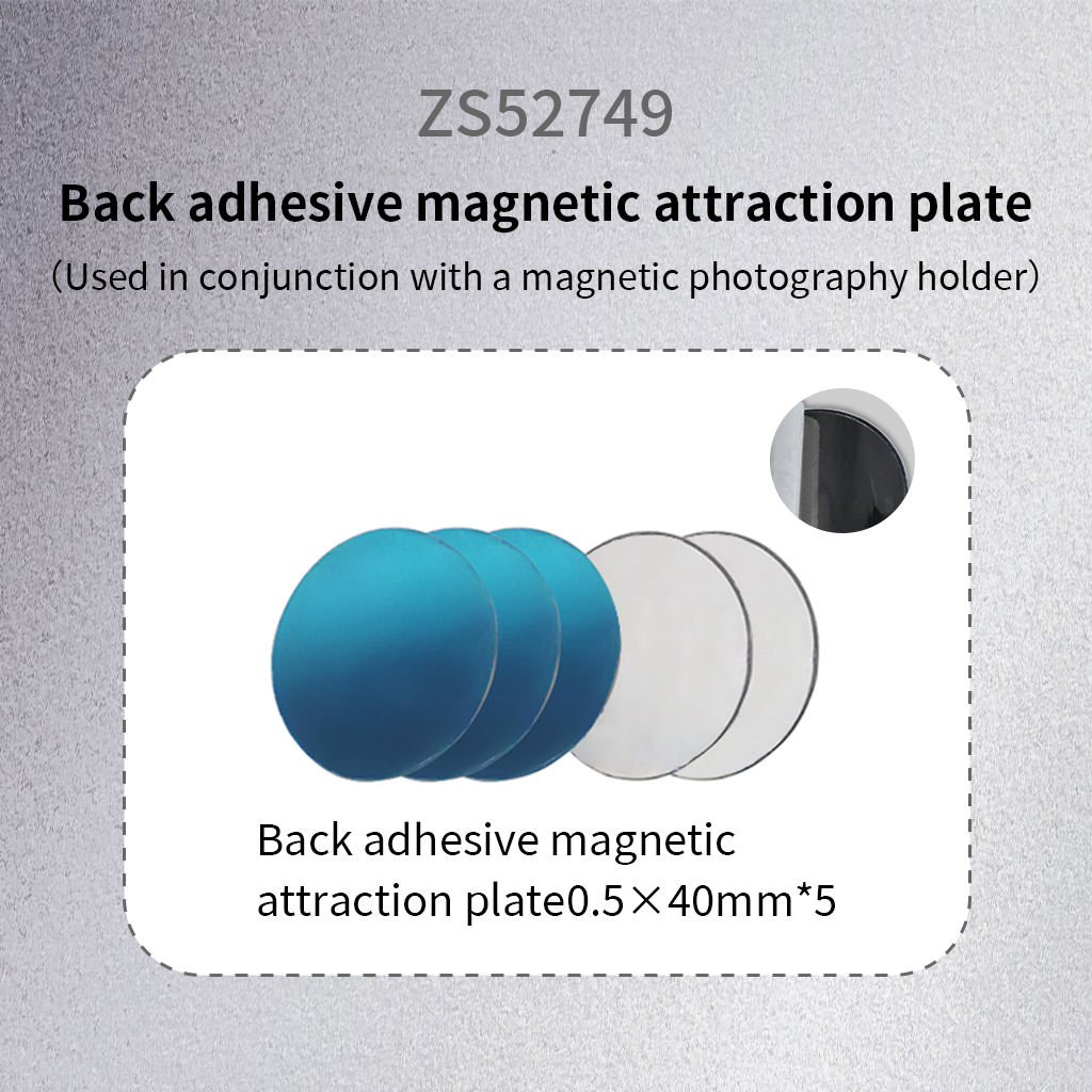 5x aimant Plaque argent