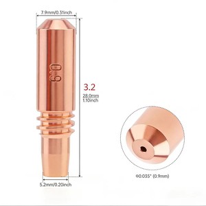 Punta de contacto para soldadura de 0.9mm de cobre puro para pistola de soldadura MIG Miller serie Mdx - Product Image 1