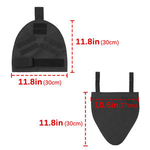 อุปกรณ์ยุทธวิธีป้องกันการฝึกซ้อมกลางแจ้งอุปกรณ์2x Molle ไหล่ + แผ่นเป้า1x พร้อมตะขอและตัวยึดห่วง - Product Image 5