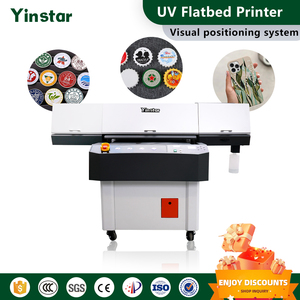 Machine d'impression à plat UV Yinstar 9060, imprimante personnalisée pour sphères de football, pour acrylique, verre, métal, bois, impression de logo sur cadeaux - Product Image 3