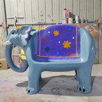 Patung Bangku Jerapah Kartun Kustom dari Resin Fiberglass untuk Dekorasi Taman Hiburan & Taman, Patung Tempat Duduk Anak Kustom