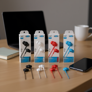 S&N Headset Plug In Earphone With Mic 3.5mm Jack <b>For</b> Mobile Phone And <b>Computer</b> - Product Image 1