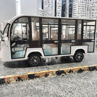Bus touristique électrique 14, 17, 19, 23 places, alimenté par batterie au lithium, pour sites touristiques, parcs et campus