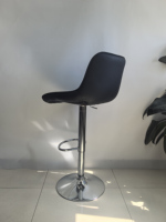 Chaise de bar en PU, pivotante, réglable en hauteur, personnalisable, style luxe léger, tabouret haut avec dossier pour usage commercial