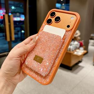 Étui de téléphone portable tendance avec strass pour iPhone 17 16 15 14 13 12 Pro Max et Samsung - Product Image 3