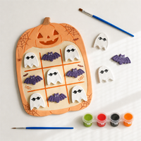 Kit de Pâte à Modeler Auto-Durcissante Sans Cuisson Tic Tac Toe – Fabricant de Jeux de Société – 500g de Pâte à Modeler – Jouet Éducatif pour Enfants – Idéal pour les Fêtes et Cadeaux