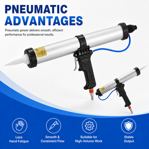 <span class=keywords><strong>Pistola</strong></span> <span class=keywords><strong>de</strong></span> Calafateo Profesional Accionada por <span class=keywords><strong>Aire</strong></span>, Extrusión Estable, Control Preciso, Herramienta Ergonómica <span class=keywords><strong>para</strong></span> Calafateo, <span class=keywords><strong>Pistola</strong></span> <span class=keywords><strong>de</strong></span> Sellado Estable <span class=keywords><strong>para</strong></span> Muros Cortina - Product Image 1