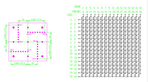 Màn hình ma trận điểm 16x16 với các pixel tròn cho quảng cáo Độ phân giải cao biển quảng cáo hai màu - Product Image 2